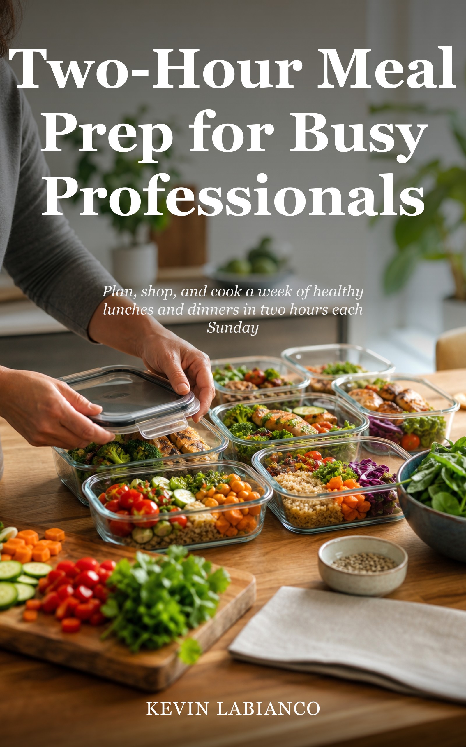 Sample book cover: Two-Hour Meal Prep for Busy Professionals
